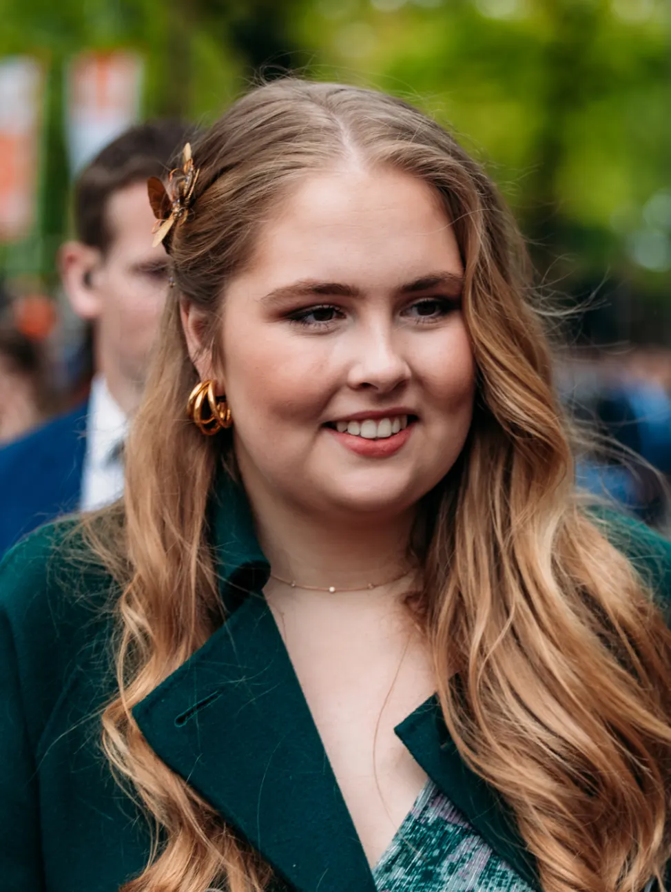 Catharina-Amalia, de Prinses van Oranje, tijdens Koningsdag in Emmen